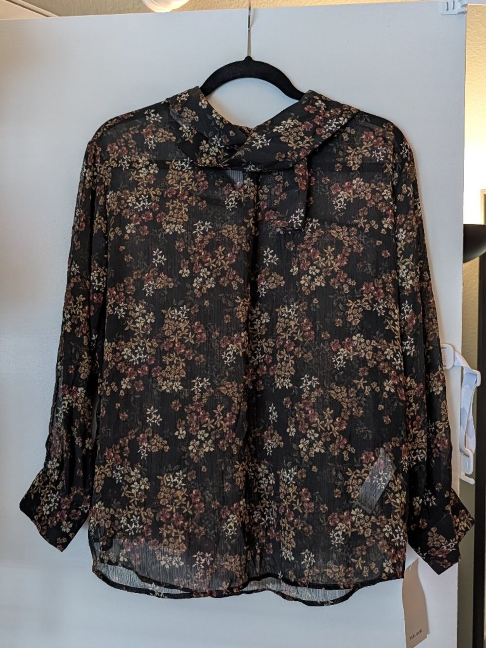 Zara Floral Sheer Blouse